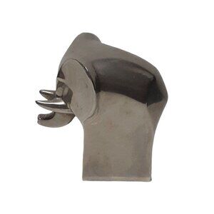 DANSK Designs Japan Silver Plated Elephant Paperweight Figurine 2.4